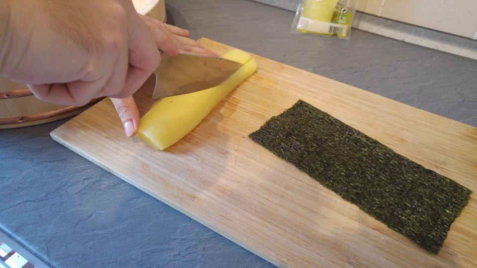 Sushi mit Daikon (eingelegter Rettich) - Sushi-Liebhaber