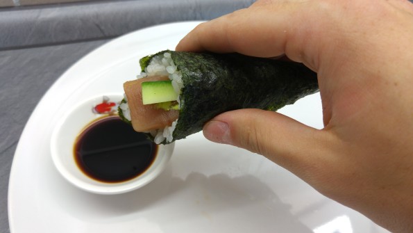 Richtig Temaki Sushi essen