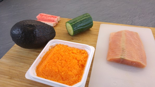 Zutaten für Sushi ohne Reis