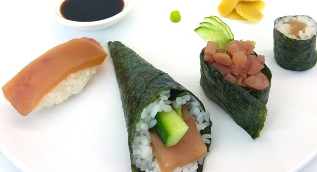 Zutaten für das erste selbstgemachte Sushi zu Hause