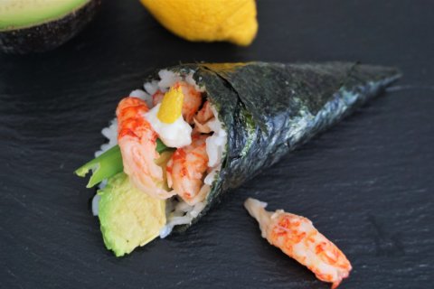 Flusskrebse im Sushi