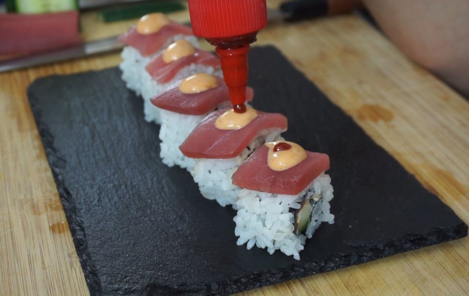 Spicy Tuna Roll - scharfer Thunfisch gleich doppelt - Sushi-Liebhaber
